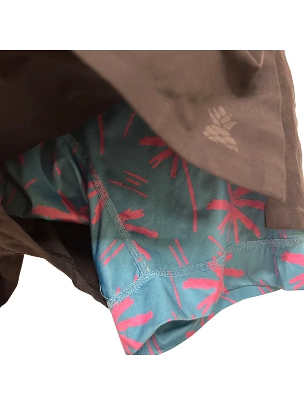 Chubbies Men's Black Palm Tree Performance Boxer Brief Lined Shorts Size M